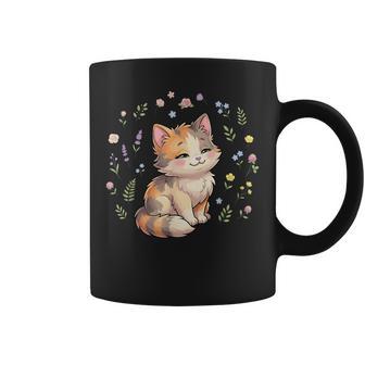 Bague Mignonne Avec Motif Chat Calicot Kawaii Tasse - Cadeauxyz