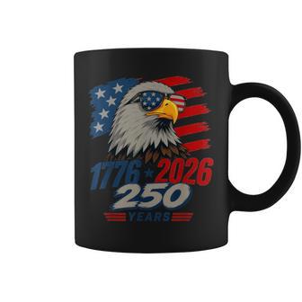 Bald Eagle Usa Flag Sunglasses 1776-2026 250 4Th Of July Coffee Mug - Thegiftio UK