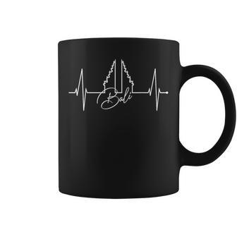 Bali Latido Del Corazón Puerta Del Cielo Indonesio Bali Taza de café - Regaloses