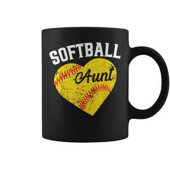 Ball Aunt Heart Softball Coffee Mug - Thegiftio UK
