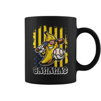 Graphic Banana Proud Name Retro American Flag Coffee Mug | Mazezy