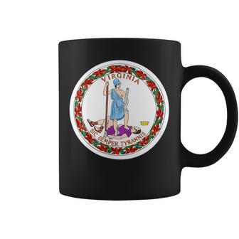 Bandera Del Estado Deirginia Coolairginian Flags Hombres Taza de café - Regaloses
