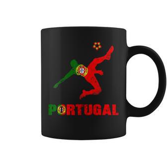 Bandera Portuguesa Para Jugador De Fútbol De Portugal Taza de café - Regaloses
