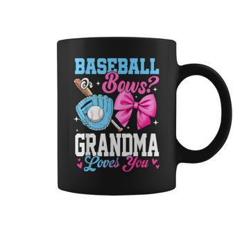 Baseball Or Bows Your Grandma Loves You Gender Reveal Coffee Mug - Thegiftio UK