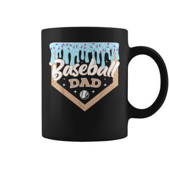 Baseball Drip Dad Ice Cream Home Plate Baseball Fathers Day Coffee Mug - Thegiftio UK