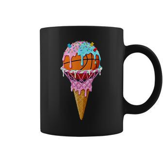 Basketball Hoop Ice Cream Drip Sport Player Boys Girls Youth Coffee Mug - Thegiftio UK