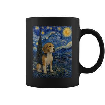 Beagle Dogan Gogh Noche Estrellada Taza de café - Regaloses