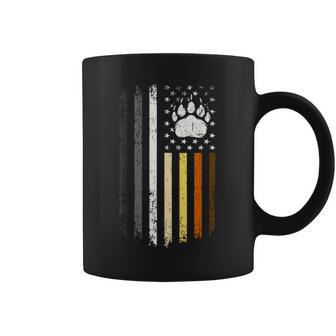 Bear Pride Usa Flag Paw Vintage Gay Men Coffee Mug - Thegiftio UK