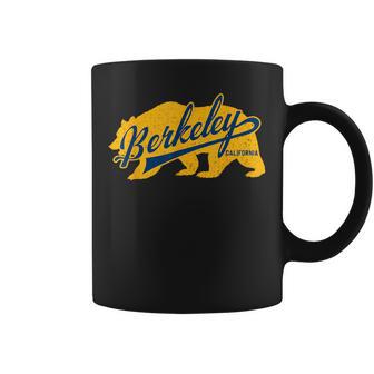 Berkeley Retro Typography Inside Bear Silhouette Coffee Mug - Monsterry