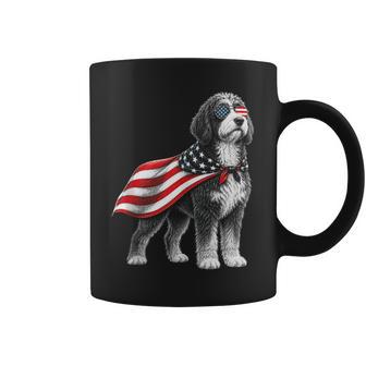 Bernedoodle 4Th Of July Us American Flag Dog Patriotic Coffee Mug - Thegiftio UK