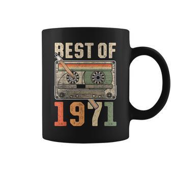 Best Of 1971 Antiguo Cassette 55 Cumpleaños Retro Taza de café - Regaloses
