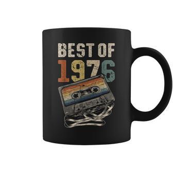 Best Of 1976 Cassette 50 Años Música Retro Cumpleaños Taza de café - Regaloses