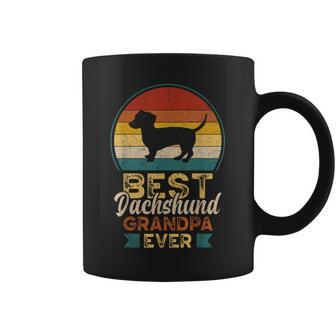 Best Dachshund Grandpa Ever Father's Day Wiener Dog Coffee Mug - Thegiftio UK