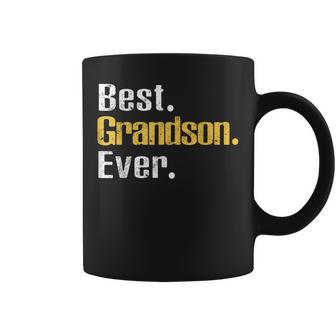 Best Grandson Ever Vintage Father's Day Coffee Mug - Thegiftio UK
