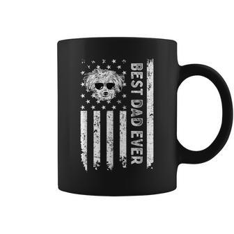 Best Maltese Dog Dad Ever Fathers Day Usa Flag Kids Coffee Mug - Monsterry