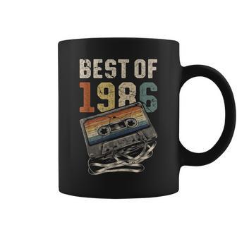 Best Of 1986 カセットテープ 40年 音楽 レトロ 誕生日 コーヒーマグ - Kawaiitshirt