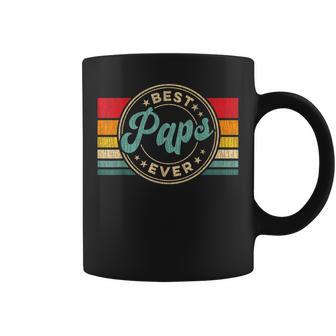 Best Paps Ever Vintage Retro Father's Day Coffee Mug - Thegiftio UK