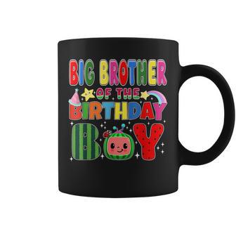 Big Brother Of The Birthday Boy Melon Family Matching Coffee Mug - Thegiftio UK
