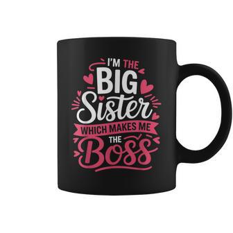 Big Sister Boss Sibling Kids And Adults Coffee Mug - Thegiftio UK