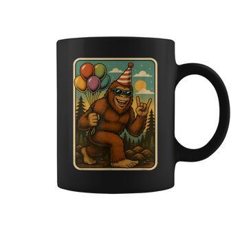 Bigfoot Party Vibes Birthday Balloons Forest Fun Coffee Mug - Thegiftio UK