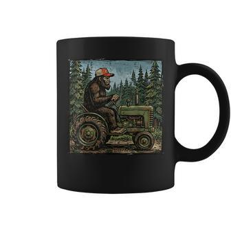 Bigfoot Sasquatch Tractor Farm Farmer Kids Coffee Mug - Thegiftio UK