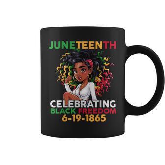 Black Girl Junenth 6-19-1865 Celebration Black Freedom Coffee Mug - Thegiftio UK