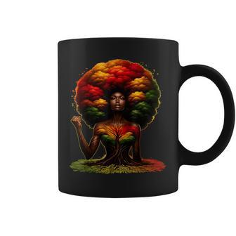 Black Girl Magic Afro Melanin Queen African American Women Coffee Mug - Thegiftio UK