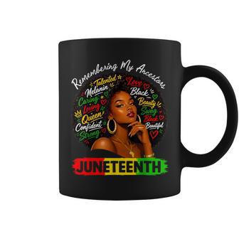 Black Girl Remembering My Ancestors Junenth African Women Coffee Mug - Thegiftio UK