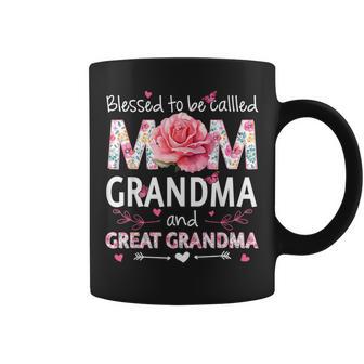 Blessed To Be Called Mom Grandma Great Grandma Mother’S Day Coffee Mug - Thegiftio UK
