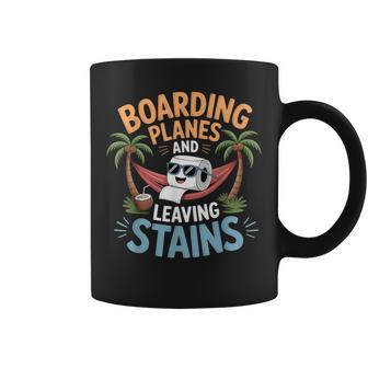 Boarding Planes Leaving Stains Embarrassing Airport Coffee Mug - Thegiftio UK
