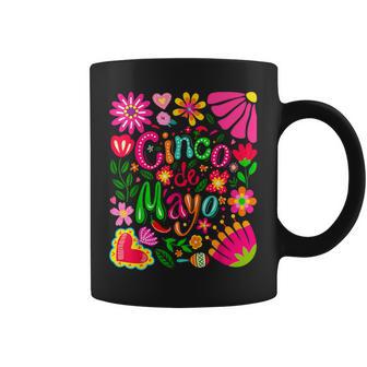 Boho Floral Cinco De Mayo Mexican Party Women Coffee Mug | Mazezy