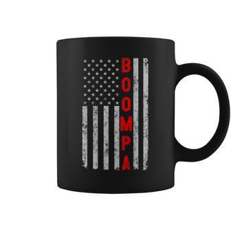 Boompa Fathers Day Vintage Patriotic Grandpa American Flag Coffee Mug - Thegiftio UK