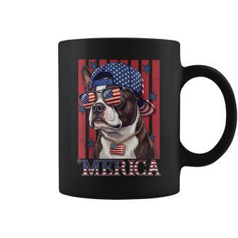 Boston Terrier Dog 250Th America Patriotic Usa 4Th Of July Coffee Mug - Thegiftio UK