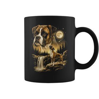 Boxer Howling To The Moon Meme 90'S Boxer Dog Lover Coffee Mug - Monsterry