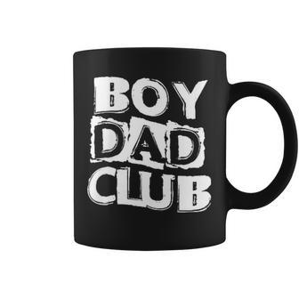 Boy Dad Club Fathers Day Pocket Daddy Of A Boy Dad-Son Mens Coffee Mug - Monsterry