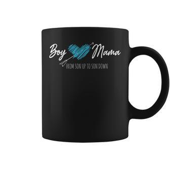 Boy-Mama From Son Up To Son Down Mother's Day Mommy Mom Life Coffee Mug - Monsterry