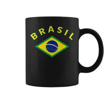 Brasil Bandera Brasil Río De Janeiroao Paulo Brasilia Amazon Taza de café - Regaloses