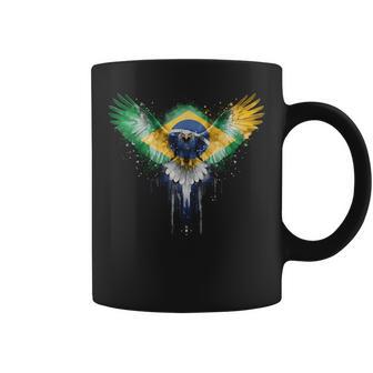 Brasil Flag Brazilian Pride Brasilian Roots Brazil Coffee Mug - Thegiftio UK