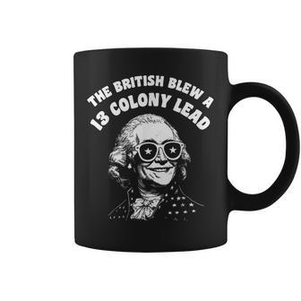 British Blew A 13 Colony Lead George Washington 4Th Of July Coffee Mug - Thegiftio UK