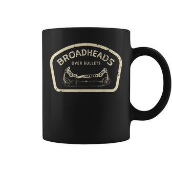 Broadheads Over Bullets Bow Hunting Archery Coffee Mug - Thegiftio UK