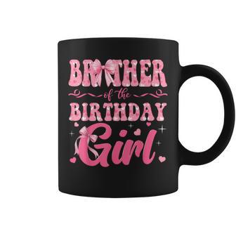 Brother Of The Birthday Girl Family Pink Coquette Bow Coffee Mug - Thegiftio UK