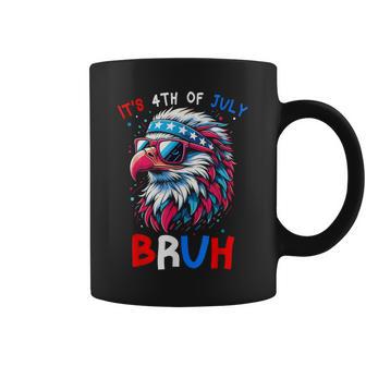 Bruh It's 4Th Of July Boys Kids Fourth Of July Bald Eagle Coffee Mug - Thegiftio UK