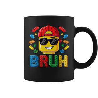 Bruh Master Builder Birthday Boy Building Bricks Blocks Kids Coffee Mug - Monsterry UK