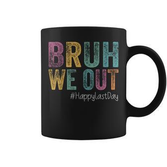 Bruh We Out Teachers Last Day Of School Retro Vintage Coffee Mug - Thegiftio