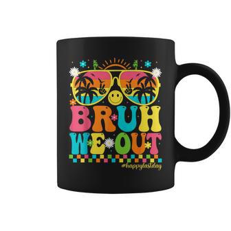 Bruh We Out Teachers Summer Groovy Happy Last Day Of School Coffee Mug - Thegiftio
