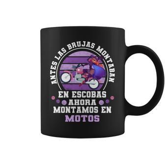 Bruja Motera Manga Larga Taza de café - Regaloses