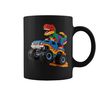 Building Bricks Monster Truck Dinosaur For Boys Kids Coffee Mug - Thegiftio UK