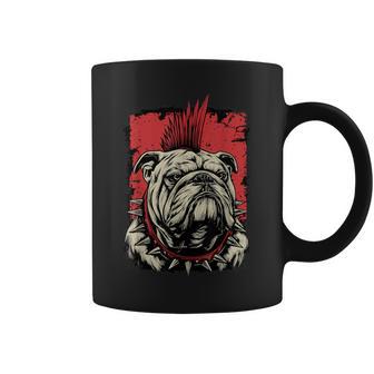 Bulldog Inglés Punk Taza de café - Regaloses