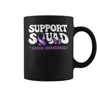 Butterfly Lupus Awareness Purple Ribbon Support Squad Coffee Mug - Thegiftio UK