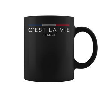 C'est Laie-フランス-フランスのナショナルカラー コーヒーマグ - Kawaiitshirt